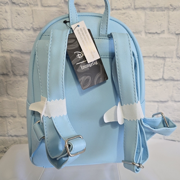 Loungefly Alice in Wonderland Character Floral Mini Backpack Disney Bag Blue New - Picture 11 of 16